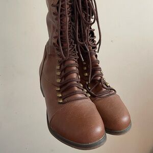 Breckelles brown leather boots